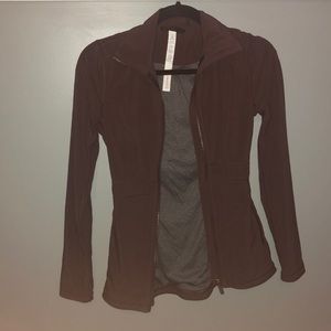 Burgundy athletic jacket